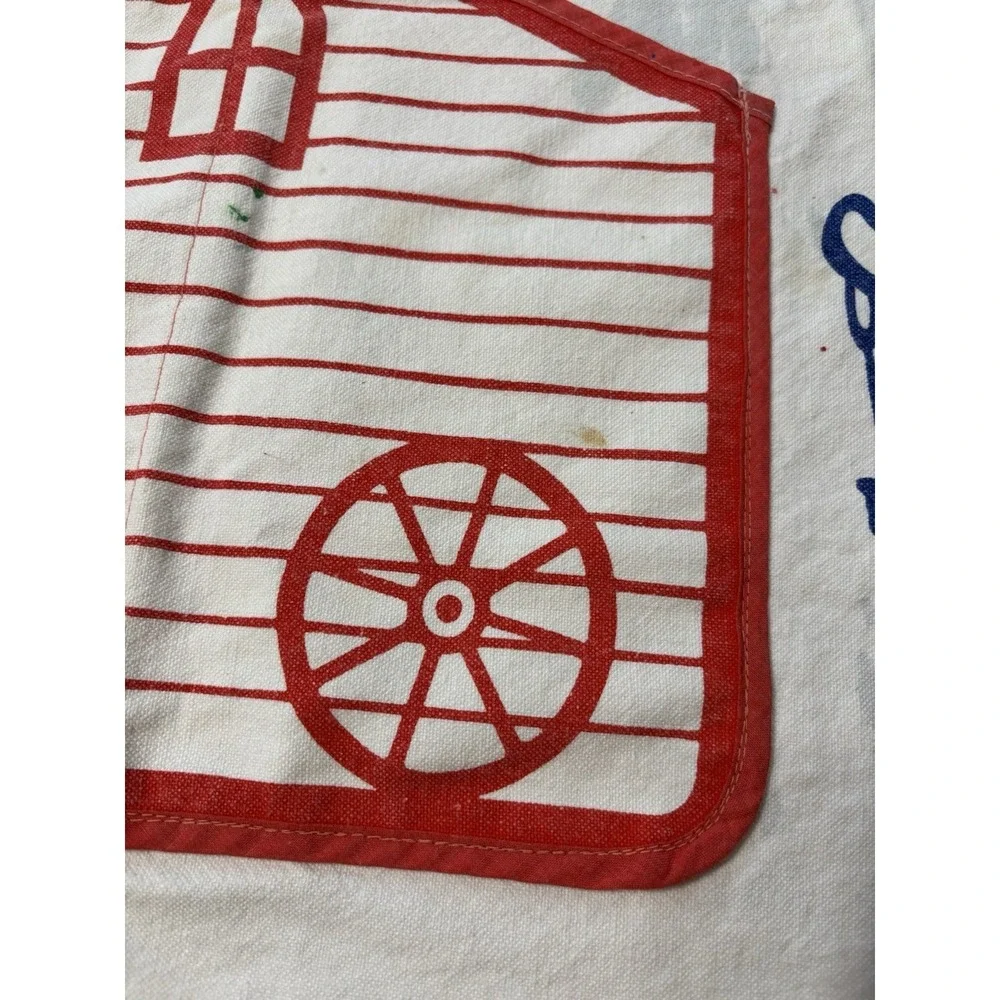 UNIQUE Vintage Kikkoman Americana Cotton Adjustable Kitchen/Grilling/Art Apron